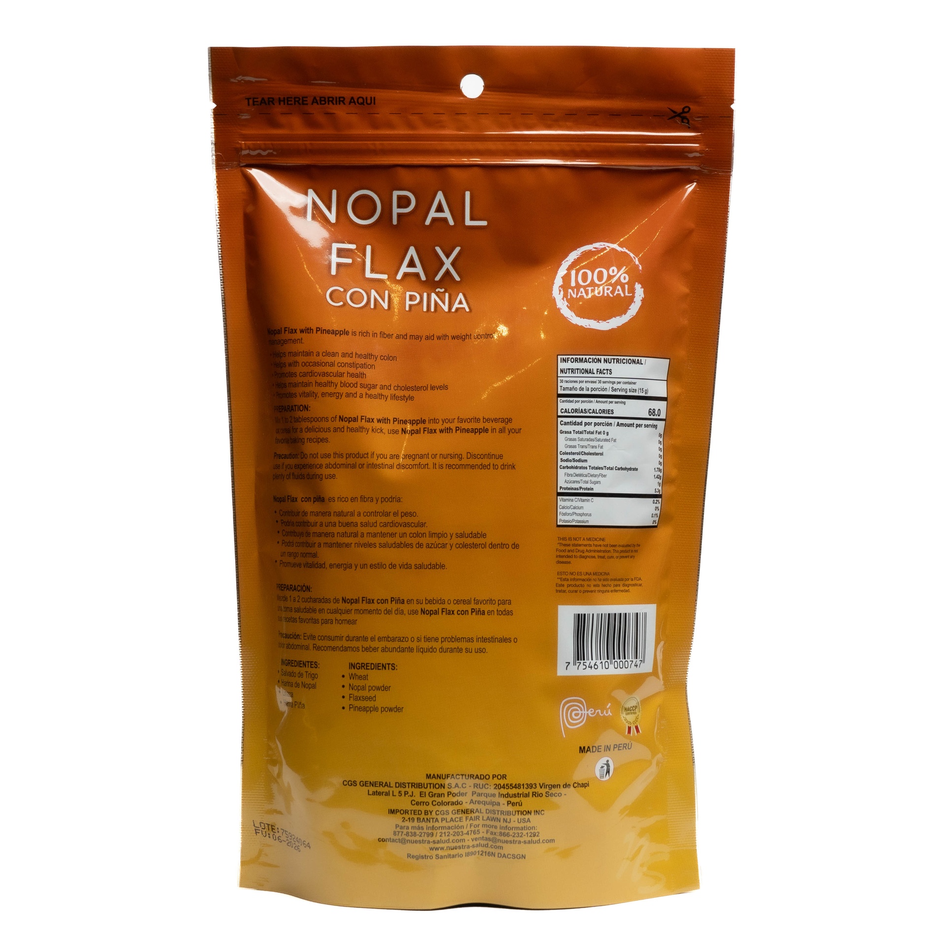 Nopal Flax Piña - Imagen 3