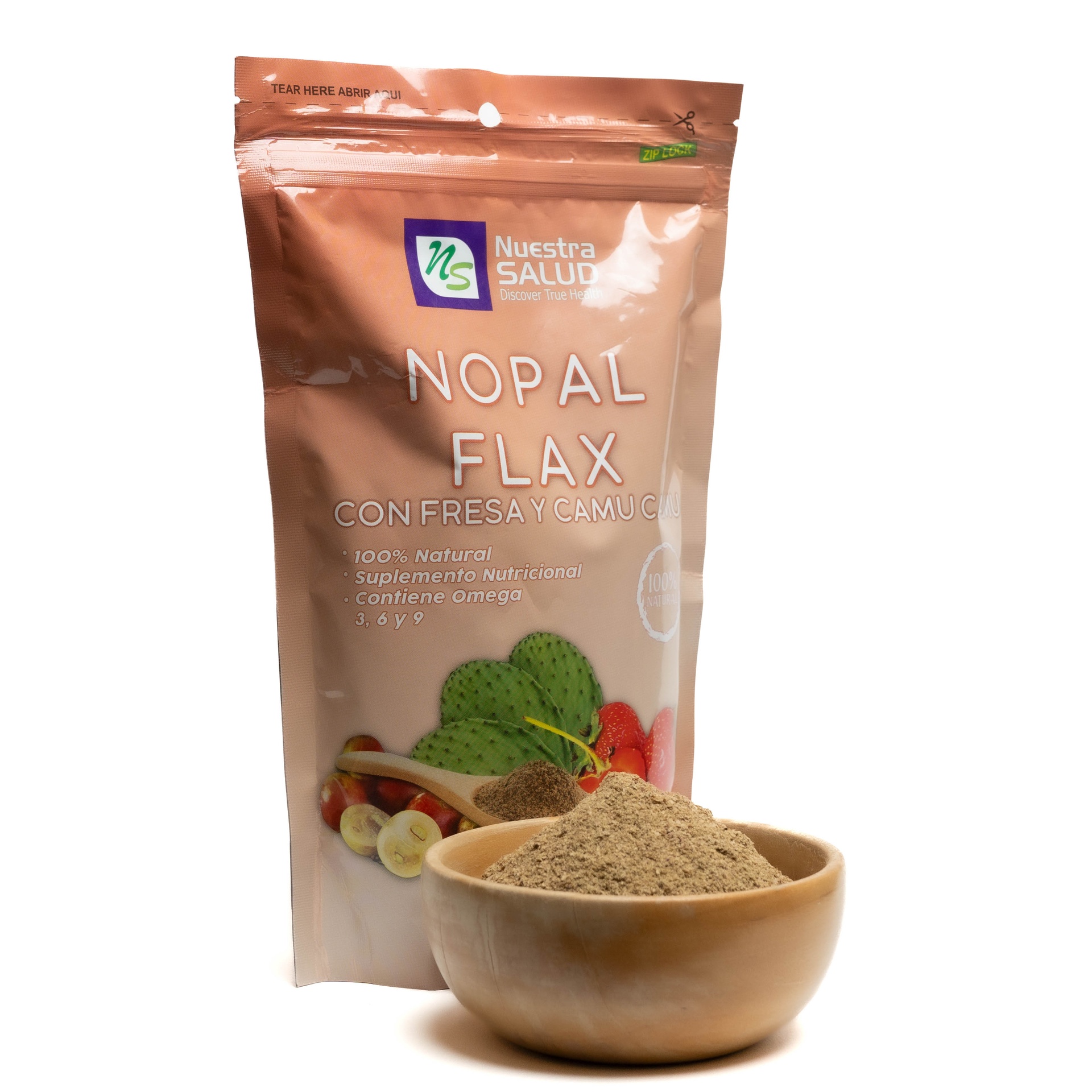 Nopal Flax con Fresa y Camu Camu - Imagen 2
