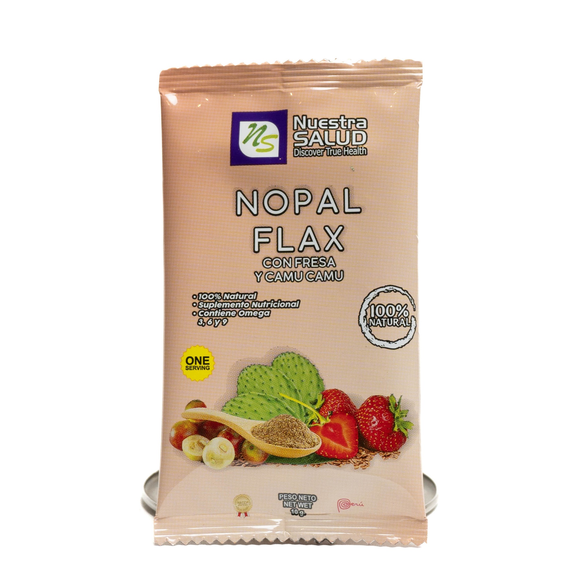Nopal Flax con Fresa y Camu Camu (10g)